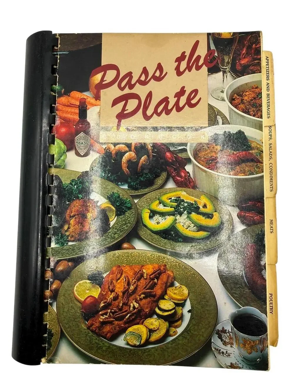 Vintage Baton Rouge Community Cookbook, Pass the Plate, Local Louisiana Recipes